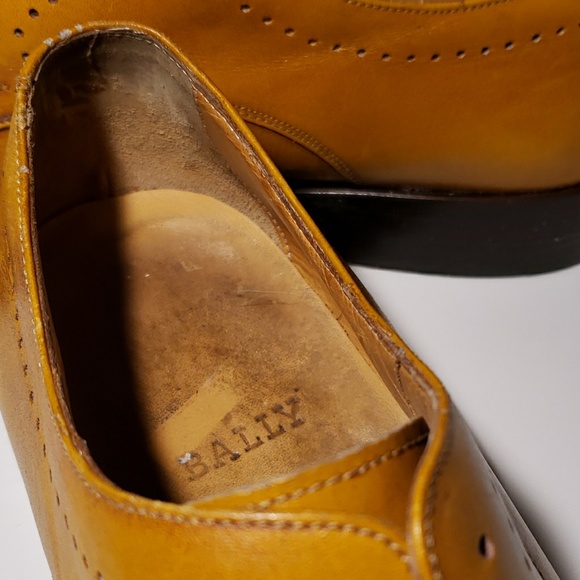 Men's BALLY wingtip derby shoes US size 9 - Picture 5 of 7